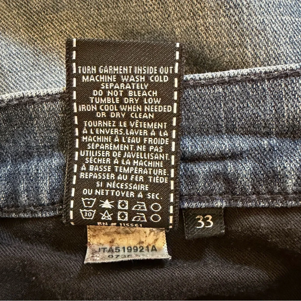 7FAM STANDARD LEG Mens Jeans Size 33